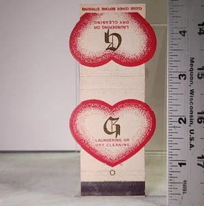 Goodheart's SPRuce 4436 Vintage Heart Shaped Matchbook Denver - Picture 1 of 2