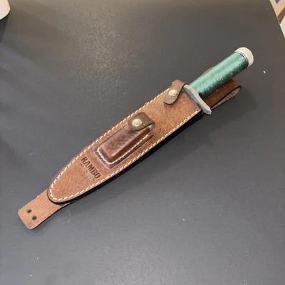 Cuchillo fijo Rambo Mini Rambo First Blood de 3,25" hoja Bowie de acero inoxidable envoltura de cable Foto 1 de 4