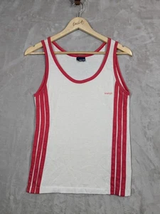 Vintage Wrangler Tank Top Mens M White Red Trim 70s 80s USA Made Sleeveless - Picture 1 of 5