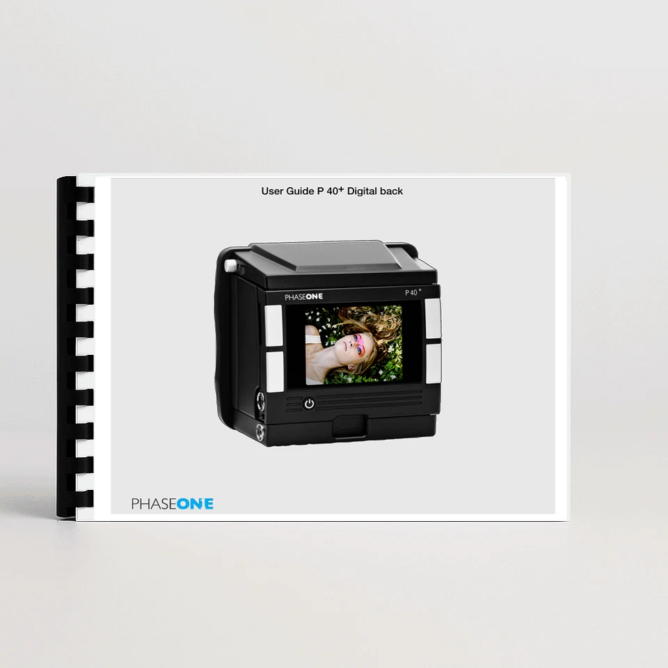 Phase One P40+ manual del propietario trasero guía del usuario Foto 1 de 1