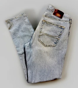 Hollister Skinny Epic Flex Jeans Size 32x30 Mens Mid Rise Light Wash Blue - Picture 1 of 11