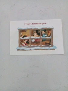 Tarjeta de Navidad navideña 1983 de Walt Disney Productions - Imagen 1 de 2