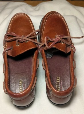 Туфли лодочные женские Eastland 8 коричневые кожаные прибрежные бабушки б/у в отличном состоянии - Изображение 1 из 4