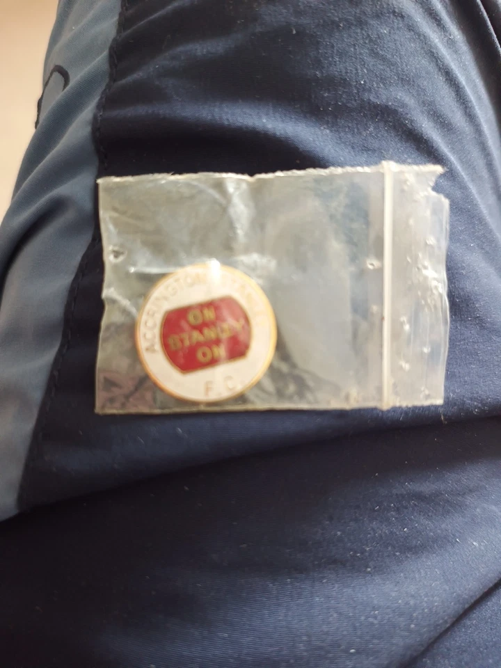 On Stanley On  Accrington Stanley FC Pin Badge - Image 1 of 2