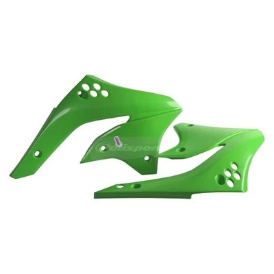 For Kawasaki KX450F 2006-2008 Polisport Green Radiator Scoops Foto 1 de 2