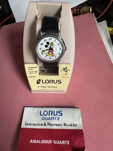 Lorus Mickey Mouse Pointing Hands RMF005 Quartz Classic Design Watch NOS VTG 92 - Picture 1 of 5