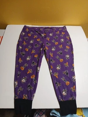 Chaqueta o linterna púrpura tórrida gato Halloween ropa de dormir pantalones 3 para mujer Foto 1 de 4