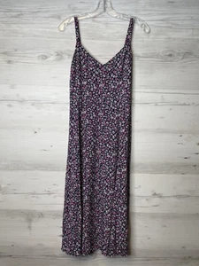 GAP Vestito Donna Piccolo Floreale Cami Midi Spalline Regolabili Rayon SU20 Nuovo Con Ta - Foto 1 di 8