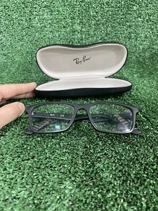 RAY-BAN RB7025 2077 Black Matte Eyeglasses FRAMES ONLY 55-17-145 - Picture 1 of 8