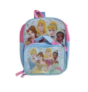 Disney Princess Girls Toddler 12" Small Book Bag School Backpack with Lunch Bag - Picture 1 of 1
