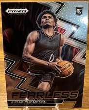 2023-24 Prizm Draft Ausar Thompson Silver Prizm Fearless Rookie RC #12