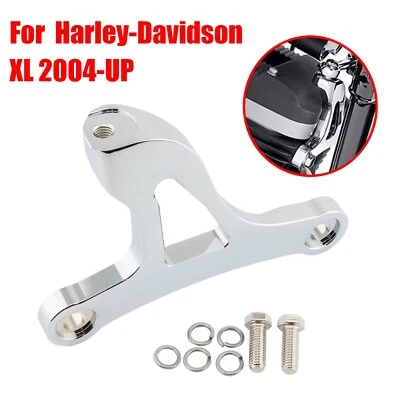 Soporte de montaje de motor delantero cromado para Harley-Davidson Sportster 883 Low XL883L Foto 1 de 4