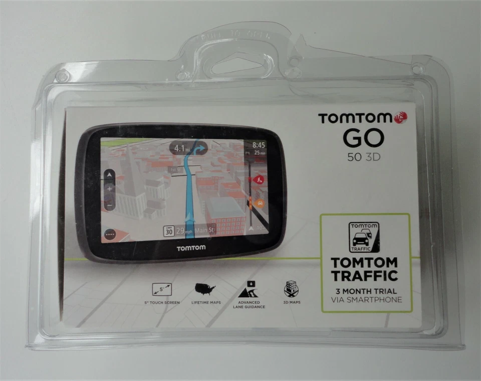 2014 Mint Box New Old Stock Tomtom GO 50 3D Maps Car GPS Navigation iPhone Link - Image 1 of 4