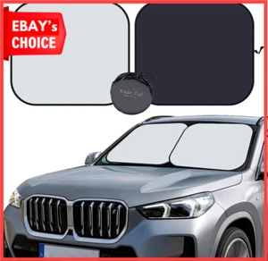 Windshield Sun Shade Blocks 99.87% UVR - Car Sunshade Protector for Interior - Picture 1 of 12