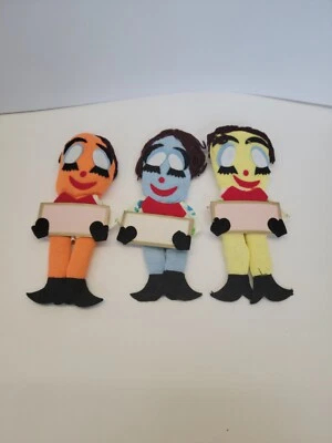 Vintage 1960s Party Place Card Holders Whimsical  New Old Stock Retro Lot Elves - Image 1 of 4