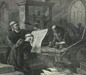 1876 Amerigo Vespucci Naming of America illustrated - Picture 1 of 4