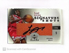2005-06 Upper Deck Sweet Shot Signature Shots Luol Deng #SS-LD Auto Bulls