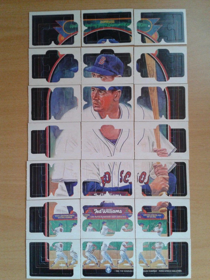Rompecabezas Donruss 1984 completo de 63 piezas - Ted Williams envío combinado gratuito Foto 1 de 1