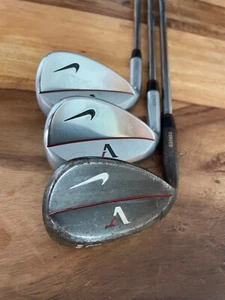 Nike Vr Forged LEFTY wedge Set 52 / 56 / 60 is OIL CAN RAW 3x Set rare - Picture 1 of 15
