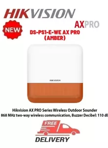 Hikvision DS-PS1-E-WE Wireless sounder 868 MHz two-way communication AX PRO NEW! - Picture 1 of 1