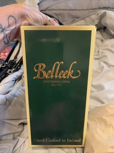 Set of 2 BELLEEK Irish Archive Collection Mug Cup Ivory Celtic Knot 10oz Ireland - Picture 1 of 6