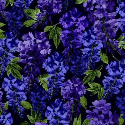 Michael Miller - Wisteria Lane - Wisteria - Midnight, Fabric BTY - Image 1 of 4