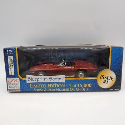 1967 Chevrolet Corvette Roadster L71 Classic Metal Work Blueprint Series LE 1:24 - Image 1 of 4