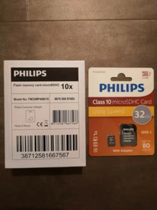 PHILIPS Flash memory card micro SDHC 32GB(pack of 10) - Picture 1 of 1