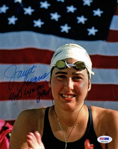 Janet Evans SIGNED 8x10 Photo + 4 x Olympic Gold Swimmer ITP PSA/DNA AUTOGRAPHED - Picture 1 of 1
