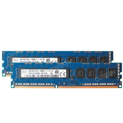 16GB 2X8GB PC3L-12800E DDR3-1600mhz ECC Memory For Hp ProLiant MicroServer Gen8 - Image 1 of 4