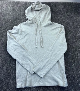 Vox Populi Hooded Long Sleeve Pullover Sweatshirt Medium Gray 60% Cotton 40% Pol - Picture 1 of 7