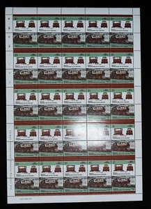 LOCOMOTIVES FEUILLE COMPLETE 50 TIMBRES DE 1985-4 NEUFS** BONNE VALEUR. - Picture 1 of 1