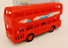 BLUE BOX DOUBLE DECKER BUS - FRICTION DRIVE - MADE IN HONG KONG BY SALCO - BOXED