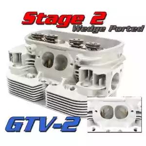 Gtv-2 Cnc VW Heads, 94mm Stage 2 Port Job, Dual Spring, Pair Dunebuggy & VW - Foto 1 di 1