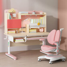 FCD Desk and Chair Set, Ergonomic Multi Function Wooden Adjustable Study Desk
