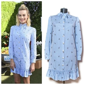 Gucci Margot Robbie Rabbit Shirt Dress Women size 38 - Picture 1 of 8