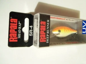 1 Rapala Deep Shad Rap Minnow Köder SR4 OTU Orange Tiger UV Neu in Verpackung - Bild 1 von 1