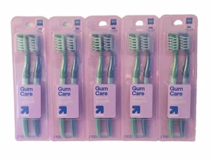 Up & Gum Care Soft Toothbrushes, Multicolor, 10 Count pack - Picture 1 of 5