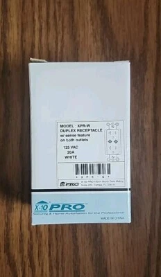 X10 Pro XPR-W Duplex Receptacle 20A 125VAC White (Sense on Both Outlets) Foto 1 de 2