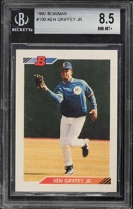 1992 Bowman Ken Griffey Jr. #100 BGS 8.5 - Picture 1 of 2