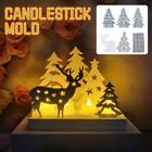 4 Christmas Trees, Elk Ornaments, Candlesticks, Plaster Molds E7R9