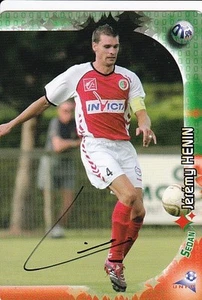 PANINI FOOT TRADING CARD div 1 2006 JEREMY HENIN équipe SEDAN signée - Imagen 1 de 2