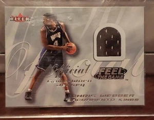 2000-01 Fleer Feel the Game Kings Basketball Karte #36 Chris Webber Jsy - Bild 1 von 2