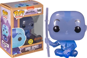 AVATAR The Last Airbender Spirit Aang Glow Exclusive Pop! Vinyl + POP PROTECTOR - Picture 1 of 3