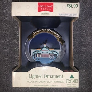 Rare Longs Drugs Season Greetings Lighted Ornament Plugs To Mini Light Strings - Bild 1 von 8