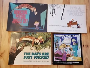 Lot of 4 Calvin & Hobbes Softcover Books Paperback Comic Strip Bill Watterson - Picture 1 of 6