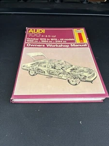 Audi 100 4 & 5-cyl 1976-1979 Haynes Owners Manual Workshop Manual 428 - Picture 1 of 4