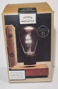 Levitating Vintage Led Lightbulb Floating Light Floats Induction Bulb Box Lite - Picture 1 of 14