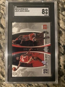 2005 Upper Deck MJ LJ Bonus Pack MICHAEL JORDAN / LEBRON JAMES #LJMJ9 - Picture 1 of 3