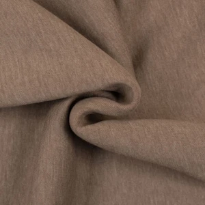 Sweatshirt Stoff meliert mocca (Preis= 0,5 Meter) - Bild 1 von 3